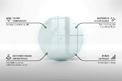 Round grave candle plate transparent