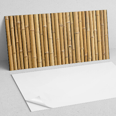 Rectangular wall panel Bamboo texture