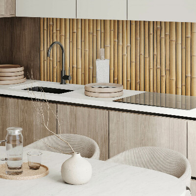 Rectangular wall panel Bamboo texture