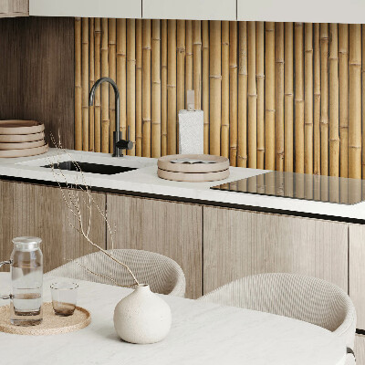 Rectangular wall panel Bamboo texture