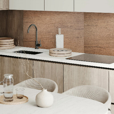 Rectangular bathroom wall panel Natural wood structure pattern