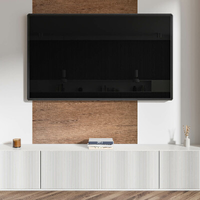 Rectangular bathroom wall panel Natural wood structure pattern