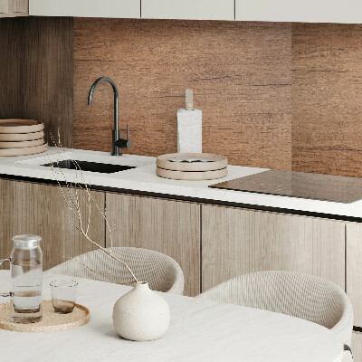 Rectangular bathroom wall panel Natural wood structure pattern