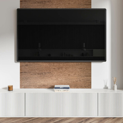 Rectangular bathroom wall panel Natural wood structure pattern
