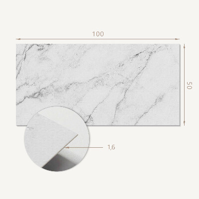 Rectangular decorative wall panel Marble pattern in white elegance