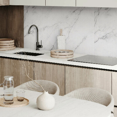 Rectangular decorative wall panel Marble pattern in white elegance