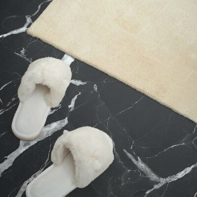 Rectangular bathroom wall panel Marble veins in a harmonious pattern