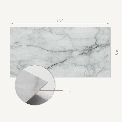 Rectangular decorative wall panel Marble pattern with delicate veins