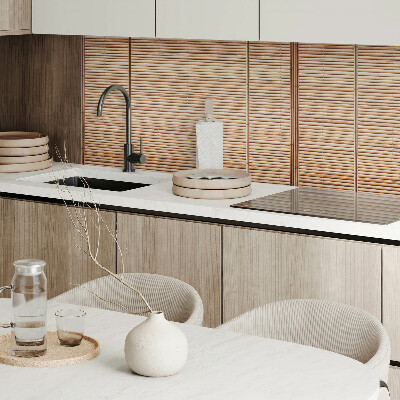 Rectangular decorative wall panel A board with horizontal patterns