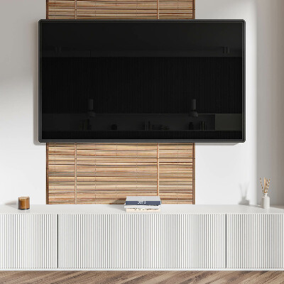 Rectangular decorative wall panel A board with horizontal patterns