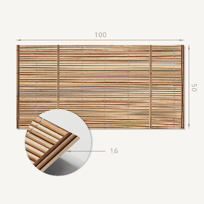 Rectangular decorative wall panel A board with horizontal patterns