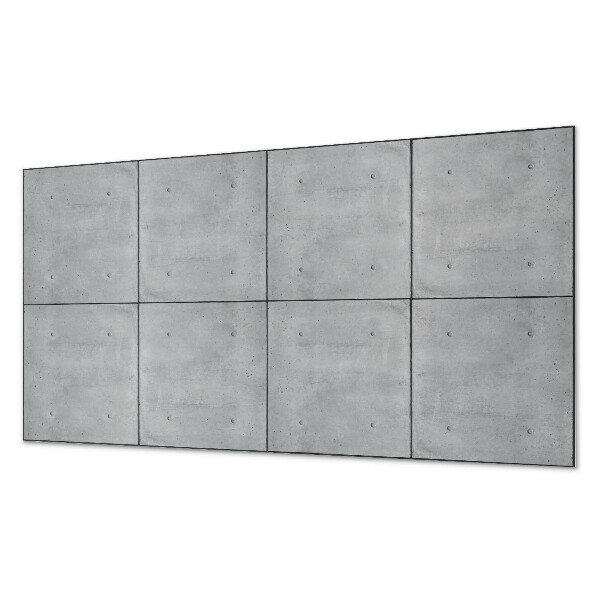 Rectangular bathroom wall panel Raw concrete in a minimalist style