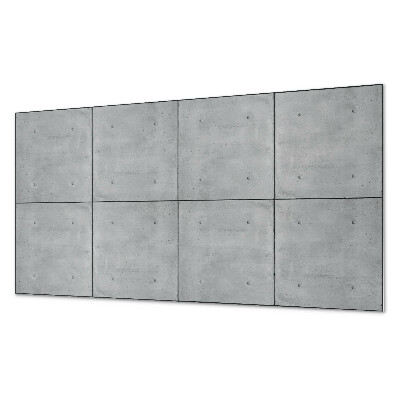Rectangular bathroom wall panel Raw concrete in a minimalist style