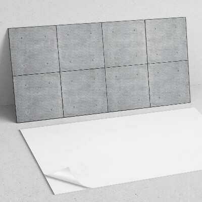 Rectangular bathroom wall panel Raw concrete in a minimalist style