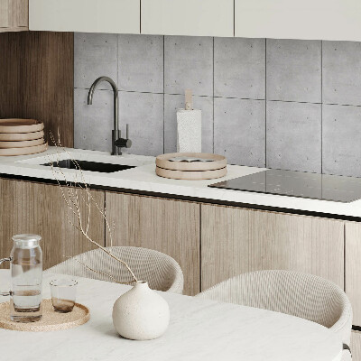 Rectangular bathroom wall panel Raw concrete in a minimalist style
