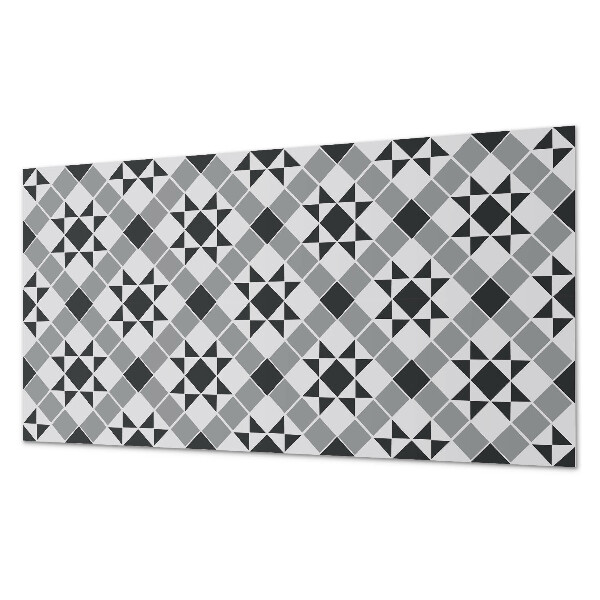 Rectangular decorative wall panel Geometric pattern with a star motif