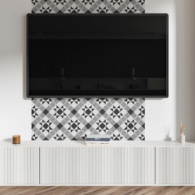 Rectangular decorative wall panel Geometric pattern with a star motif