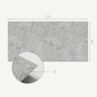 Rectangular wall panel Raw concrete pattern