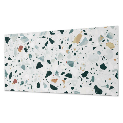 Rectangular bathroom wall panel Stone motif with subtle accents