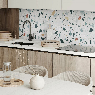 Rectangular bathroom wall panel Stone motif with subtle accents