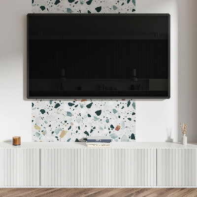 Rectangular bathroom wall panel Stone motif with subtle accents