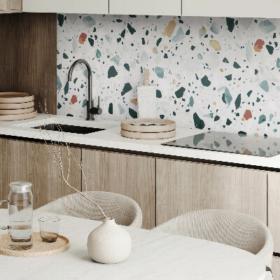 Rectangular bathroom wall panel Stone motif with subtle accents