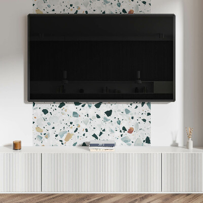Rectangular bathroom wall panel Stone motif with subtle accents