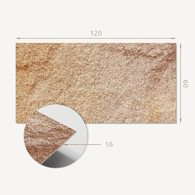 Rectangular bathroom wall panel Natural stone pattern
