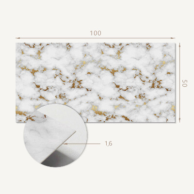 Rectangular bathroom wall panel Marble patterns with delicate veins