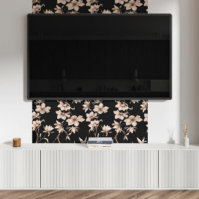 Rectangular decorative wall panel Floral motif