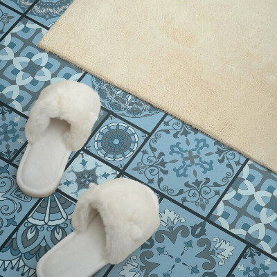 Rectangular bathroom wall panel Mosaic of geometric shapes