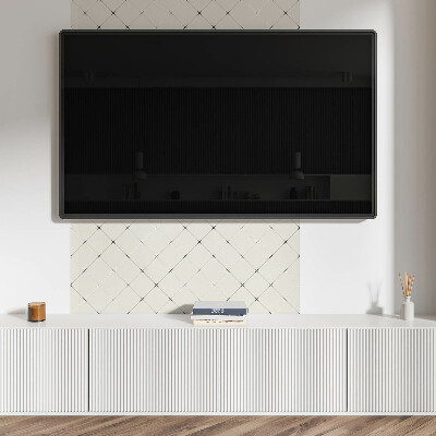 Rectangular wall panel Geometric style rhombus pattern