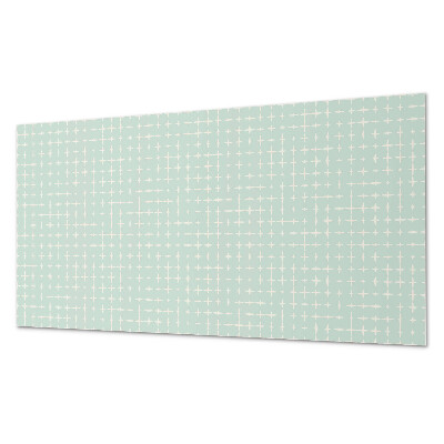 Rectangular bathroom wall panel Pattern of lines and crosses in geometry