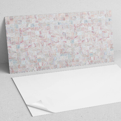 Rectangular bathroom wall panel Mosaic pattern of square shapes