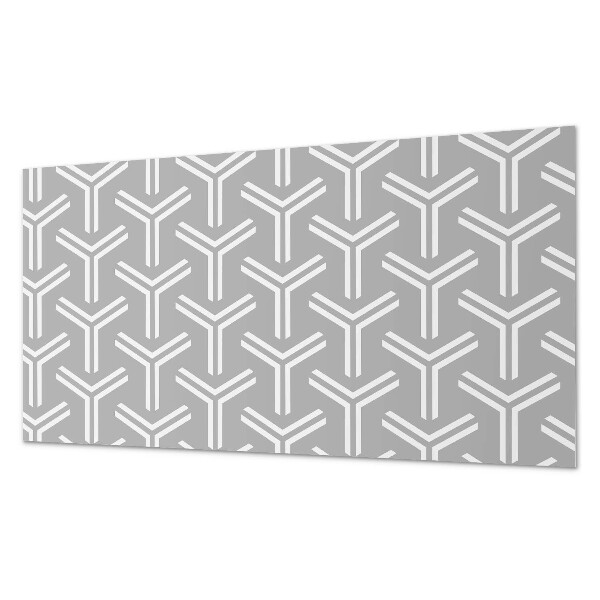 Rectangular bathroom wall panel Arrow pattern in geometry