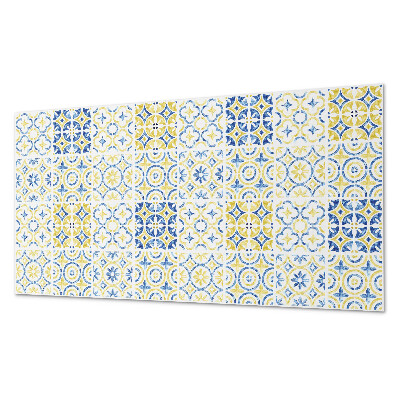 Rectangular bathroom wall panel Mosaic with decorative patterns