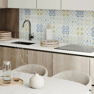 Rectangular bathroom wall panel Mosaic with decorative patterns