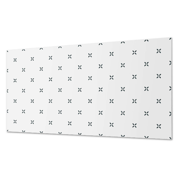 Rectangular wall panel Minimalist cross motif