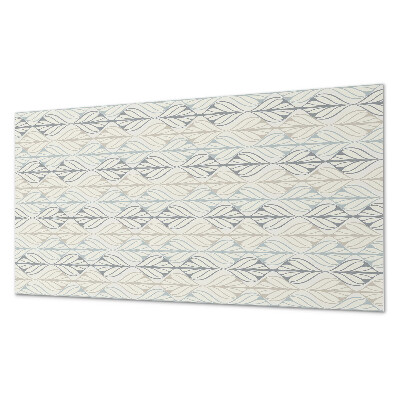 Rectangular decorative wall panel Leafy motif in a rhombus style