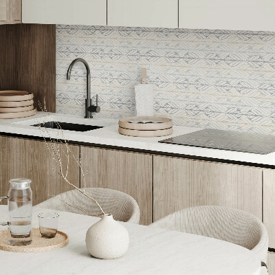 Rectangular decorative wall panel Leafy motif in a rhombus style