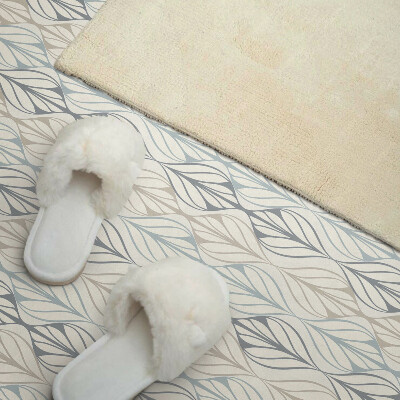 Rectangular decorative wall panel Leafy motif in a rhombus style