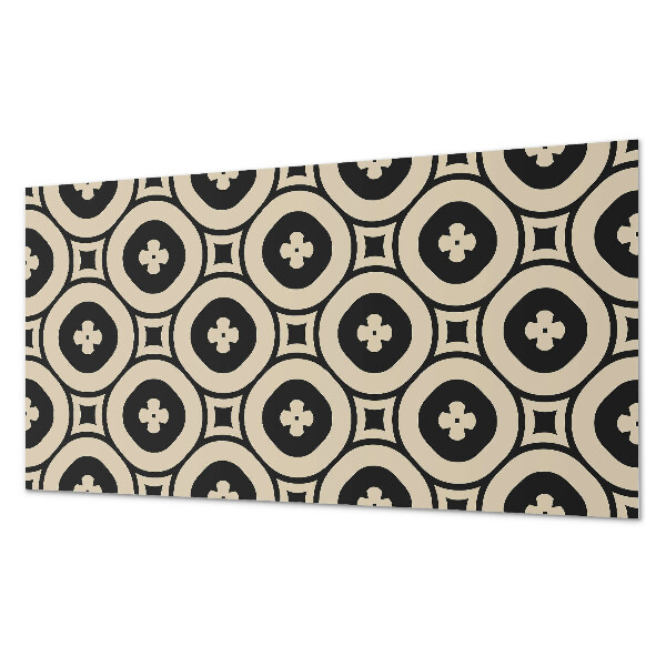 Rectangular wall panel Pattern of square geometric figures