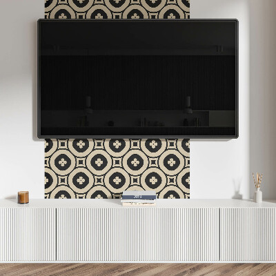 Rectangular wall panel Pattern of square geometric figures