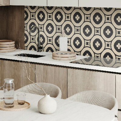 Rectangular wall panel Pattern of square geometric figures