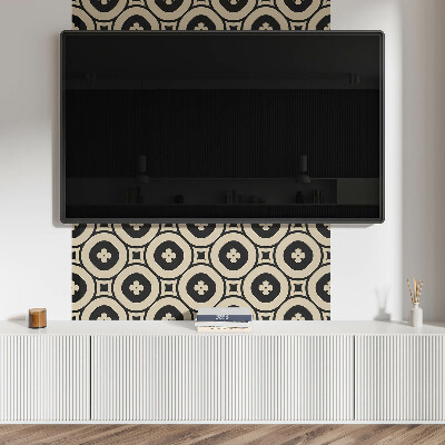 Rectangular wall panel Pattern of square geometric figures