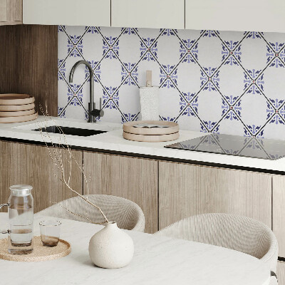 Rectangular bathroom wall panel Floral Pattern Composition