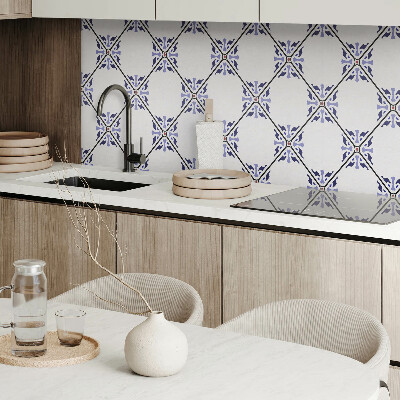 Rectangular bathroom wall panel Floral Pattern Composition