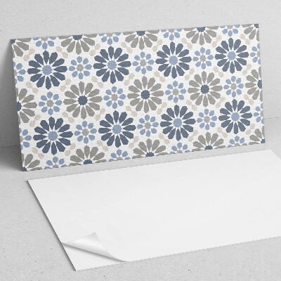 Rectangular wall panel Floral harmony in symmetry