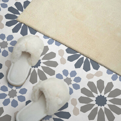 Rectangular wall panel Floral harmony in symmetry