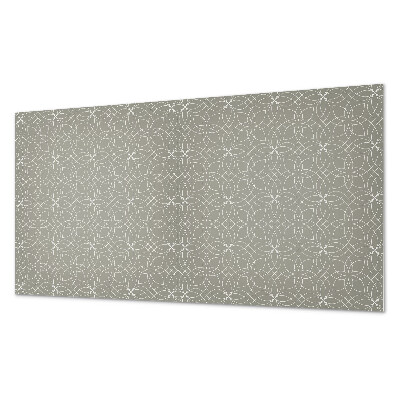 Rectangular wall panel Floral pattern in a geometric style